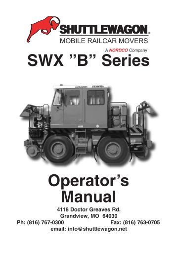 Shuttlewagon operator manual 2016